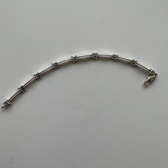 Sterling Silver Bracelet Vintage Made in Italy - Picture 5 of 6